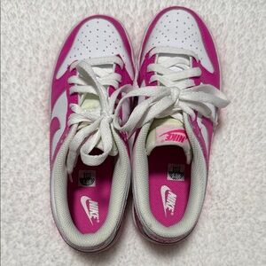 Nike Vibrant Pink and White Athletic Shoes